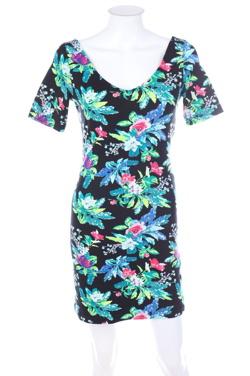 H&M DIVIDED - Kleid mit Blumen-Print - S