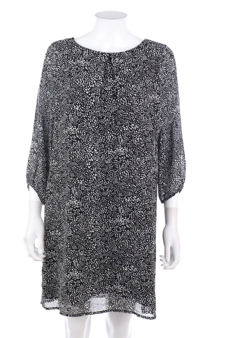 H&M - Print-Kleid mit 3/4-Ärmel - D 40