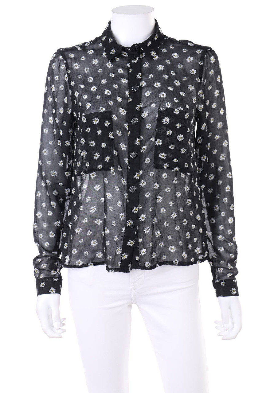 Bershka - Blouse with Flower Print - M