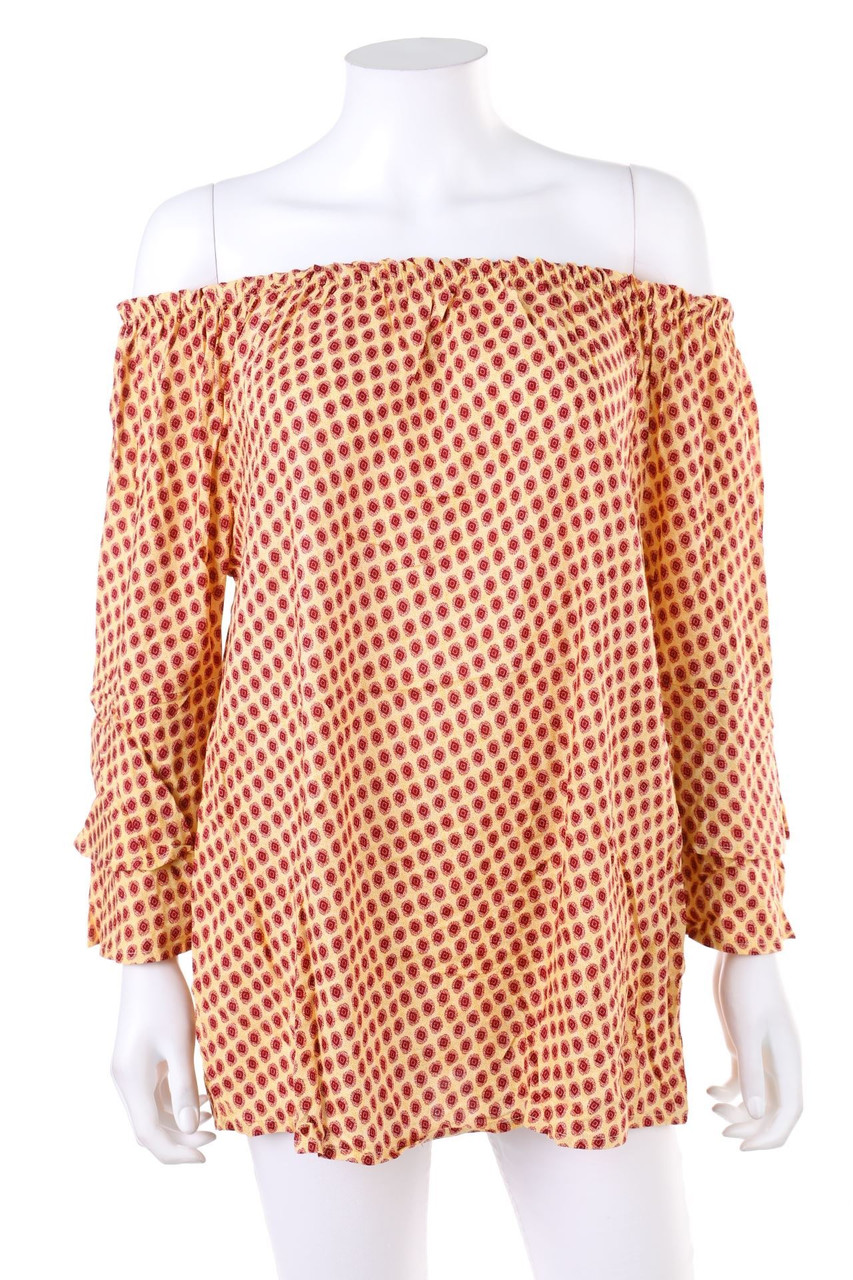 LASCANA - Off-the-shoulder blouse with Print - D 40