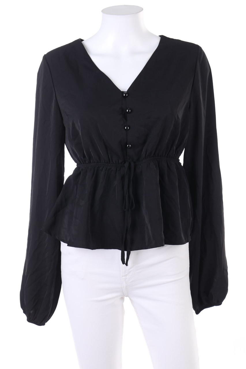 SHEIN - Cropped-Bluse mit Volants - D 36