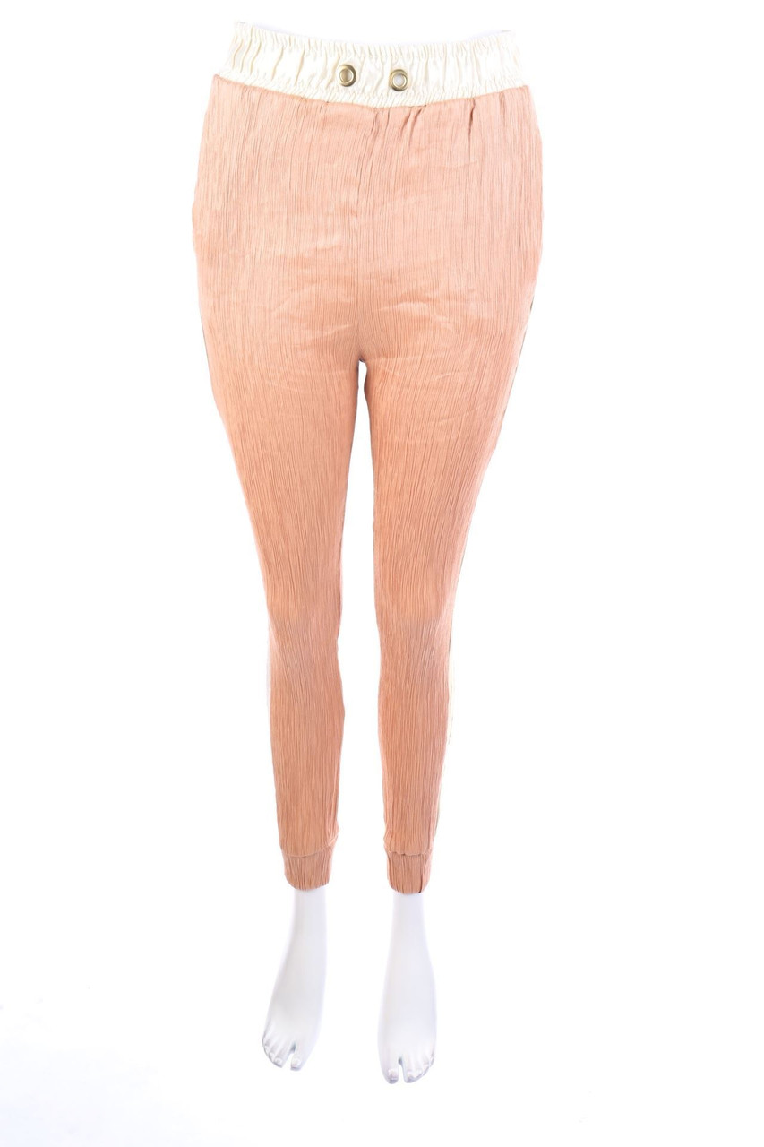 ZARA - Jogger-Hose aus Satin - M