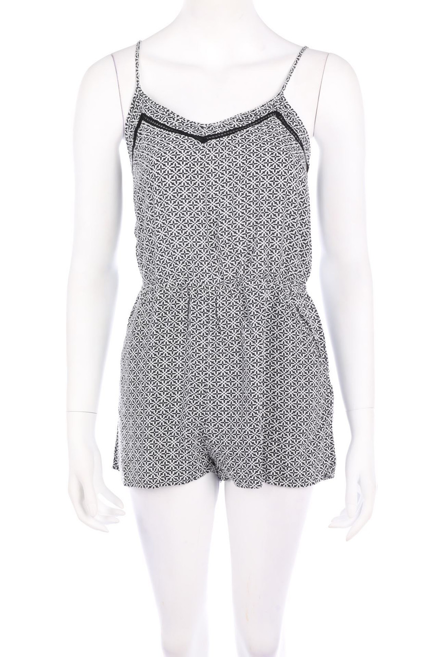 H&M DIVIDED - Träger-Playsuit mit Spitzen-Einsatz - D 36