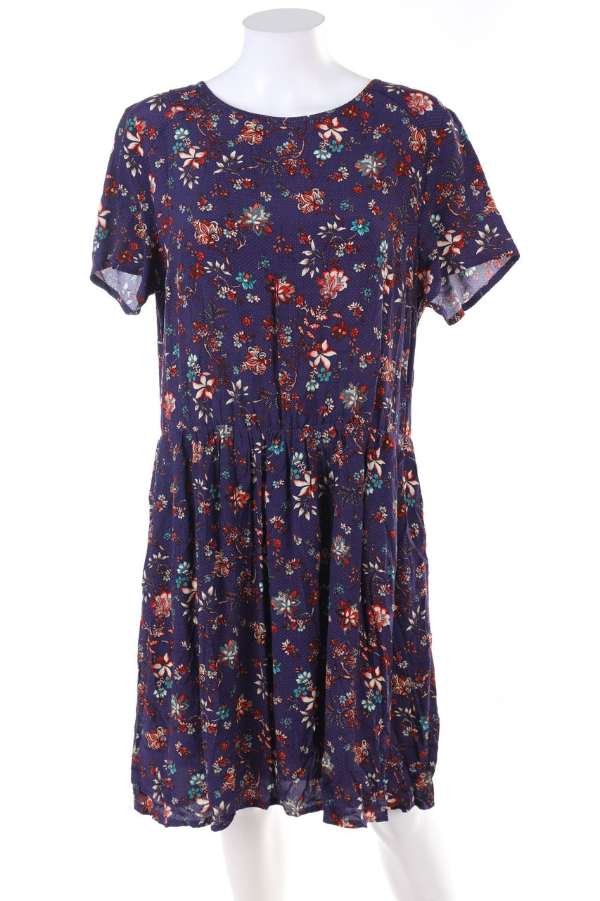 ESPRIT - Kurzarm-Kleid aus Viskose mit Muster - D 44