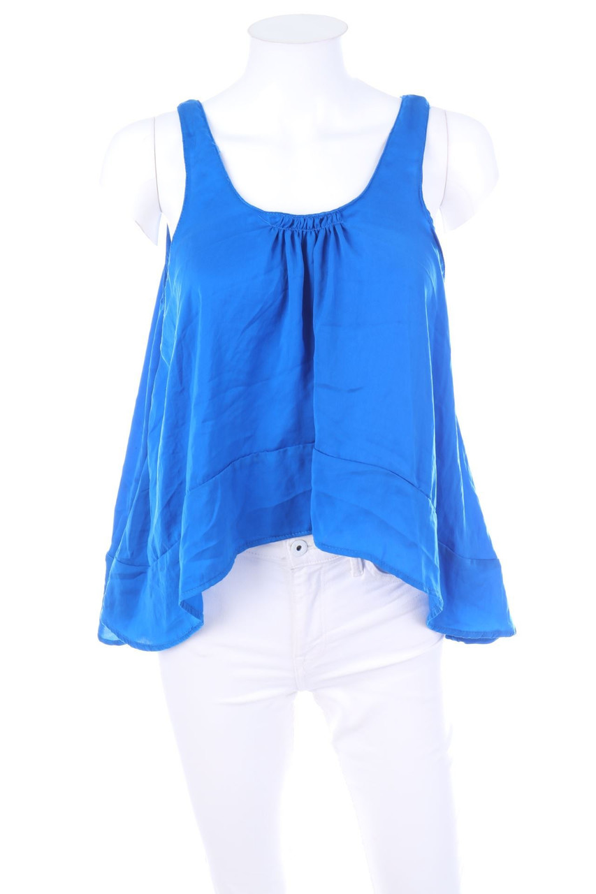 ZARA - Vokuhila-Blusentop aus Satin - S