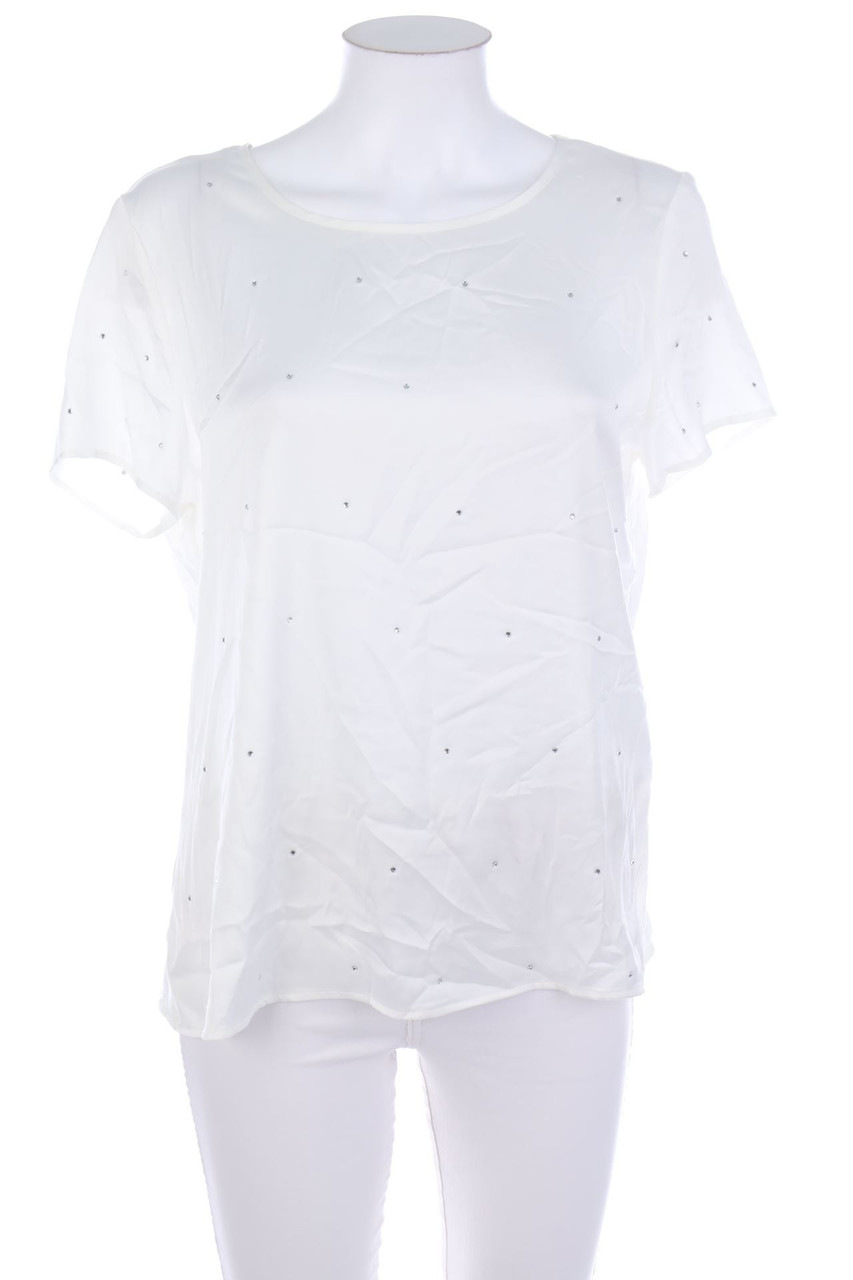 Yessica by C&A - Kurzarm-Bluse mit Strass-Steinen - D 40