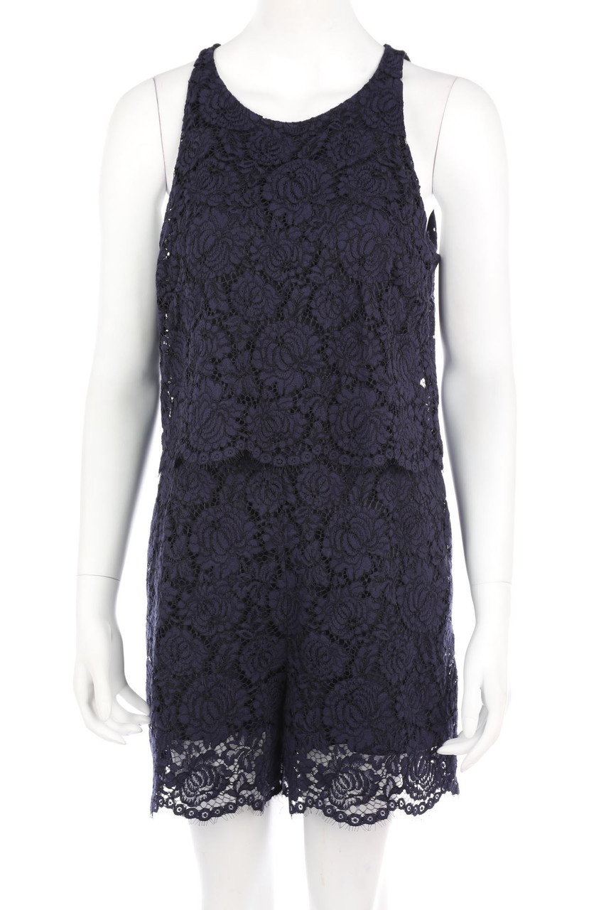 H&M - Playsuit aus Spitze im Layer Look - M