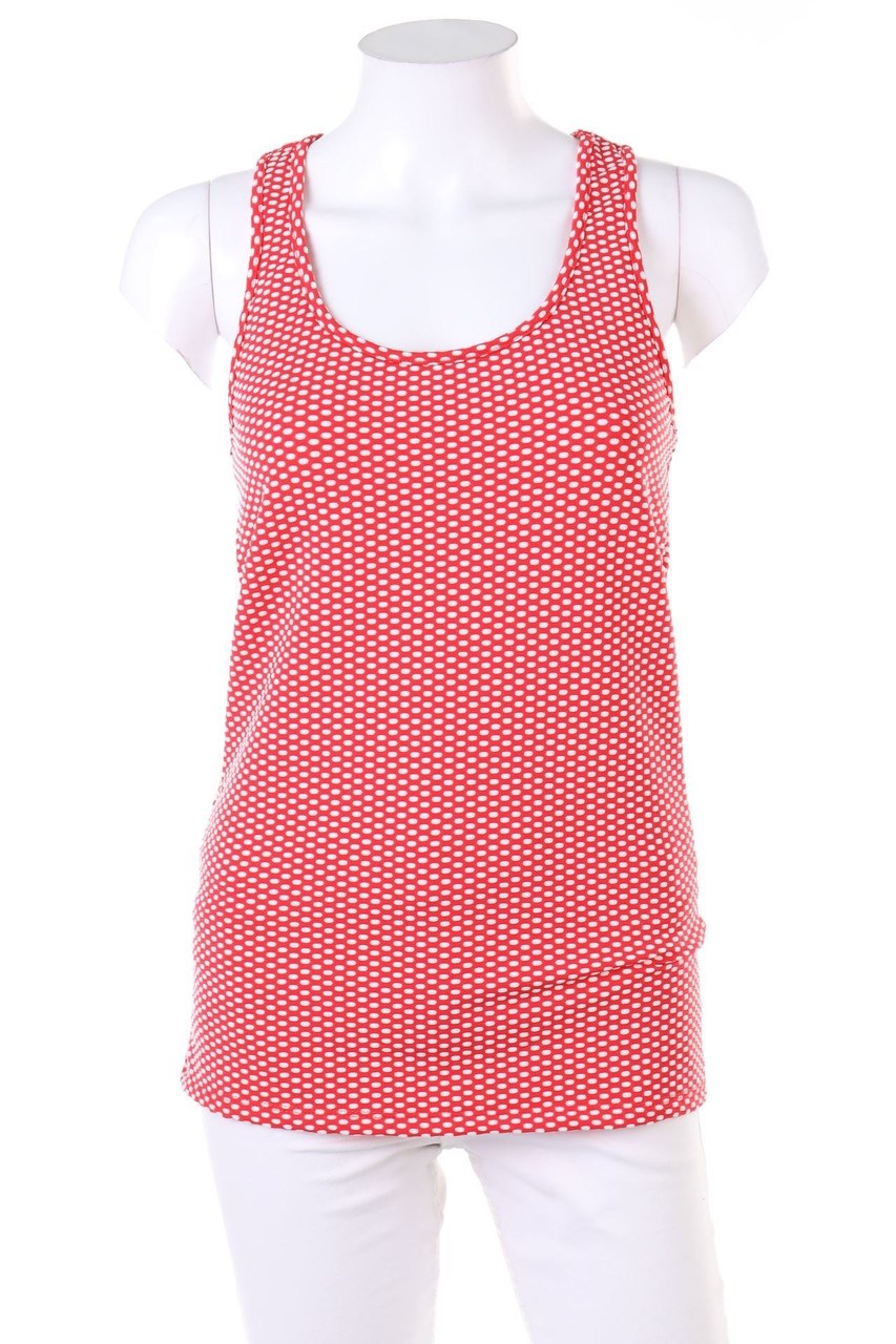 AMISU - Racerback-Top mit Punkten - L