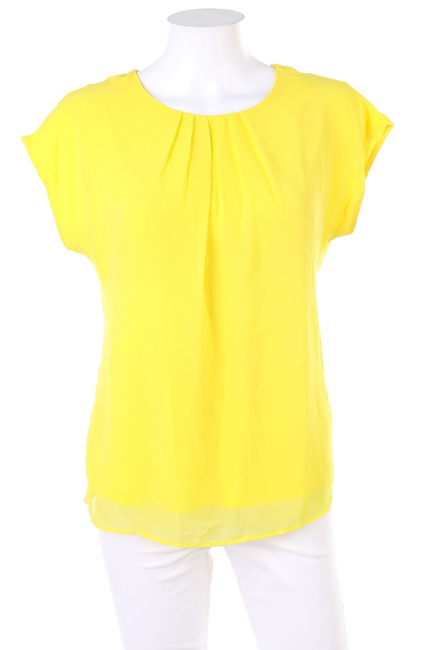 No Label - Shortsleeve Blouse with Ruffles - D 40