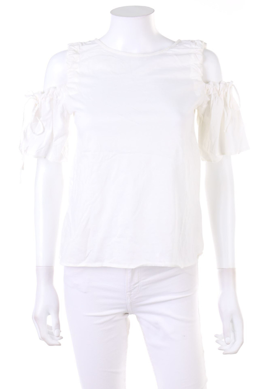 H&M - Cold-Shoulder-T-Shirt - XS