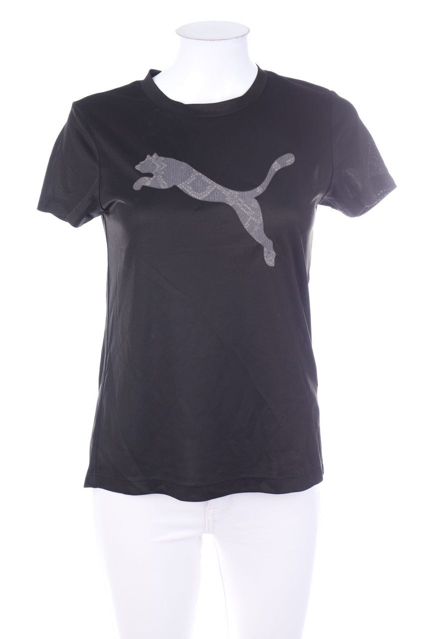 PUMA - Sport T-Shirt mit Logo-Print - XS