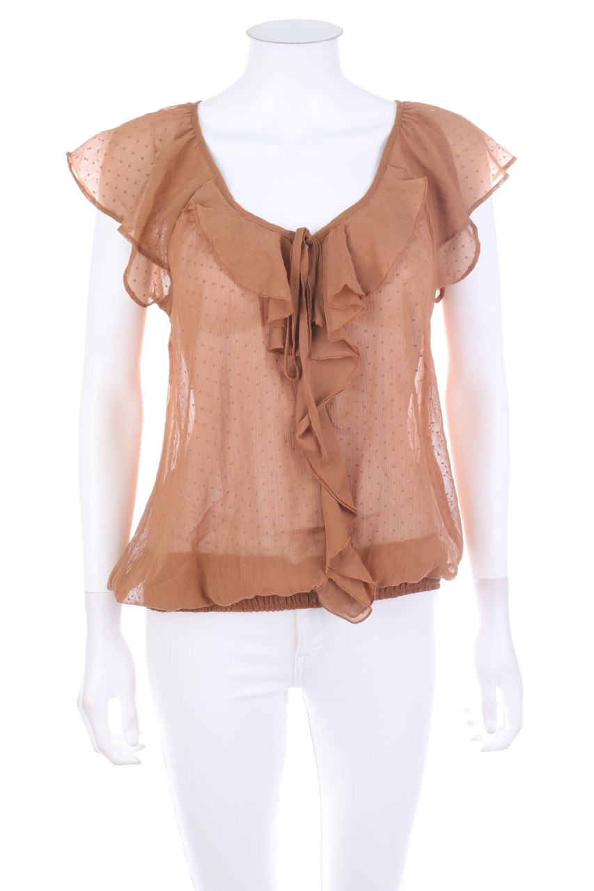 No Label - Ruffled Blouse - D 36