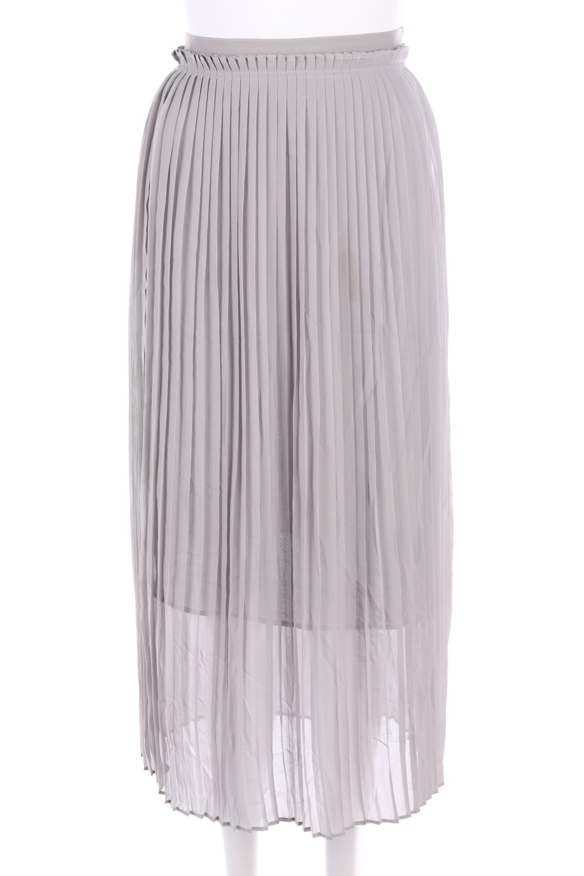 RESERVED - Chiffon-Midi-Pleated-Skirt - D 32