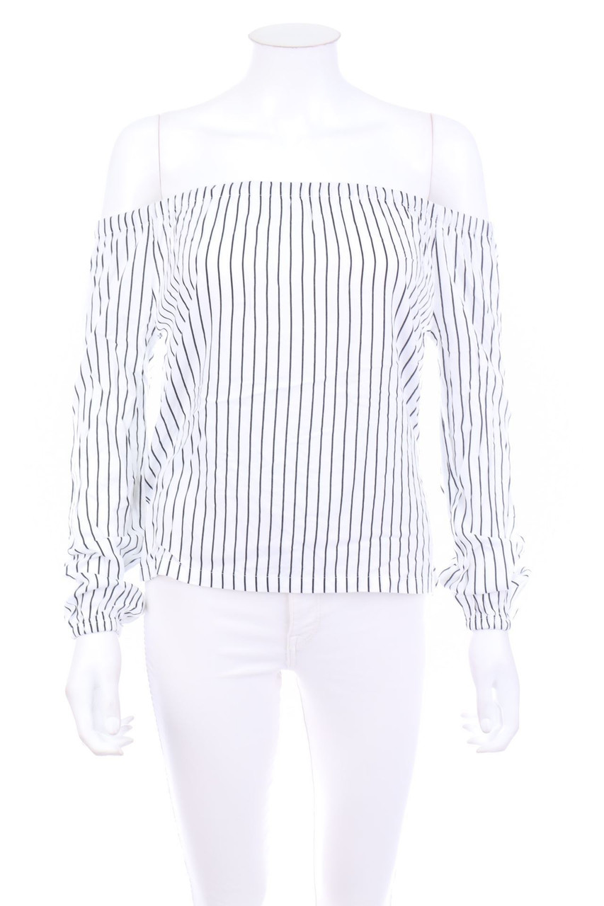 TALLY WEiJL - Off-the-shoulder blouse with Stripes - XS