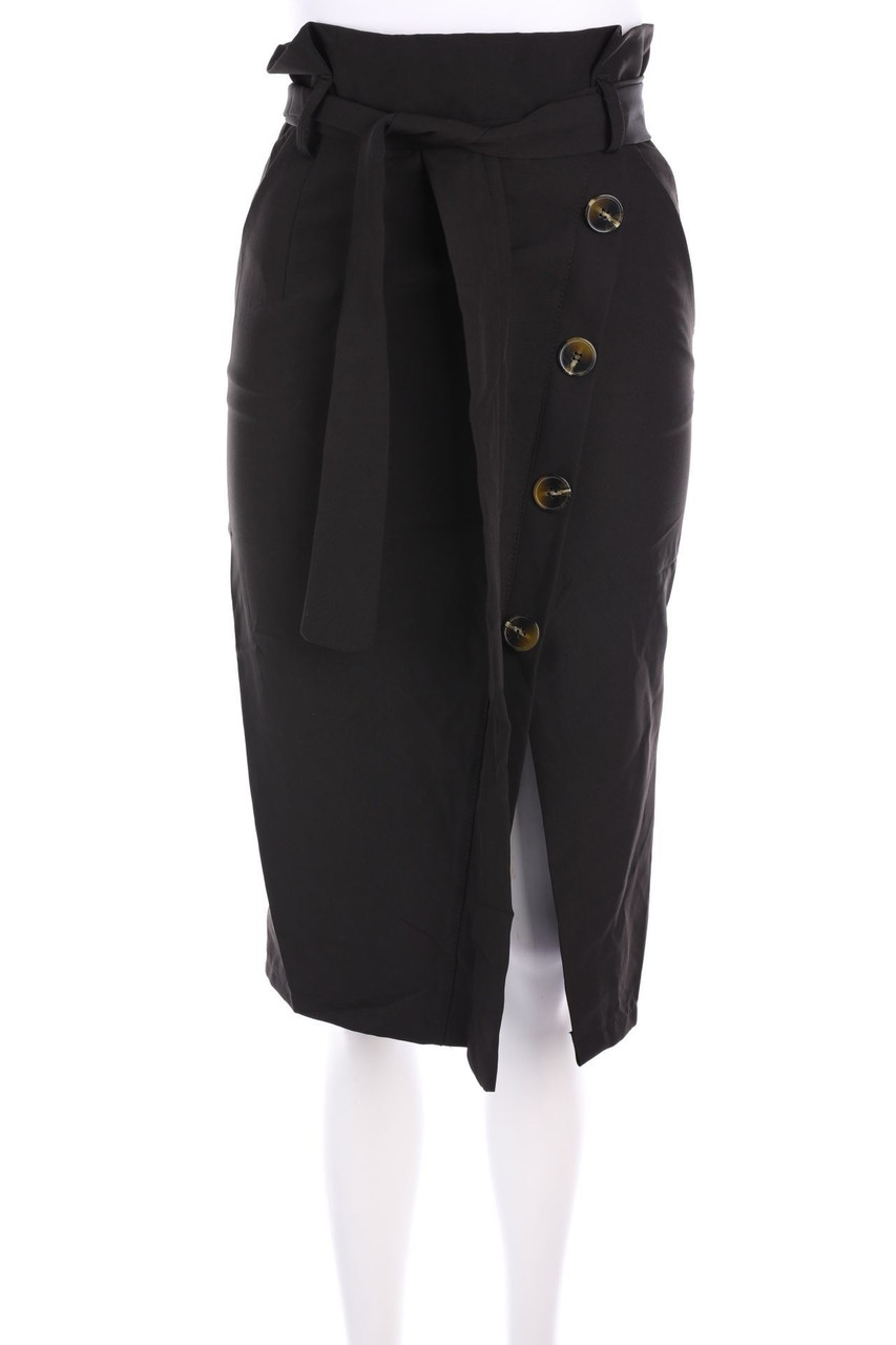 No Label - Midi Skirt with Buttons - S