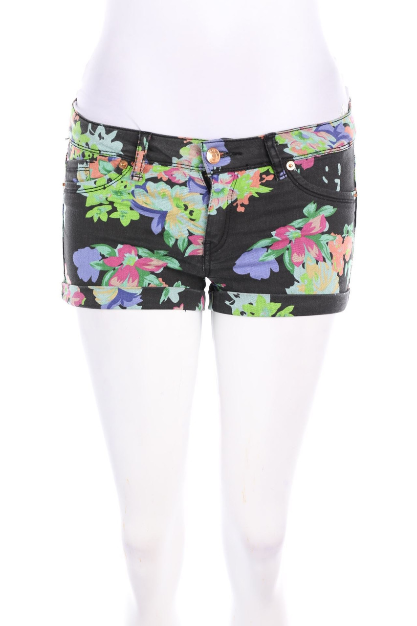 TALLY WEiJL - Jeans Shorts with Flower Print - D 38