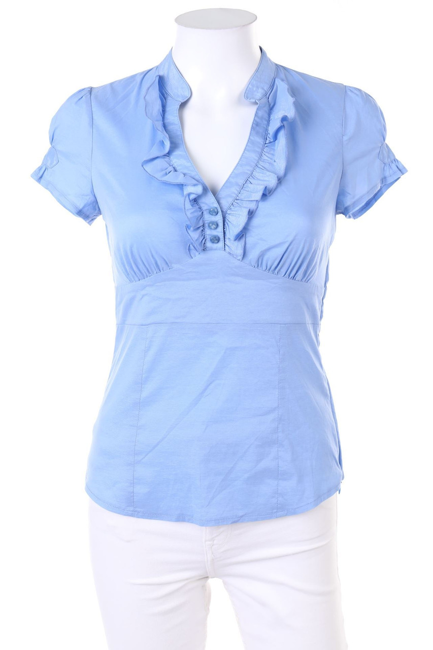 orsay - Kurzarm-Bluse mit Volants - D 32