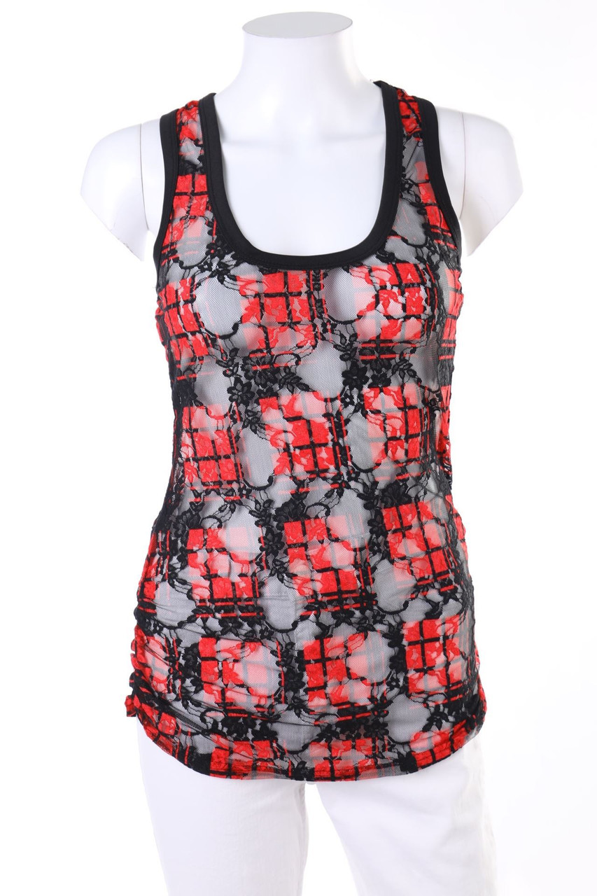 TALLY WEiJL - Top with Mesh Insert - S