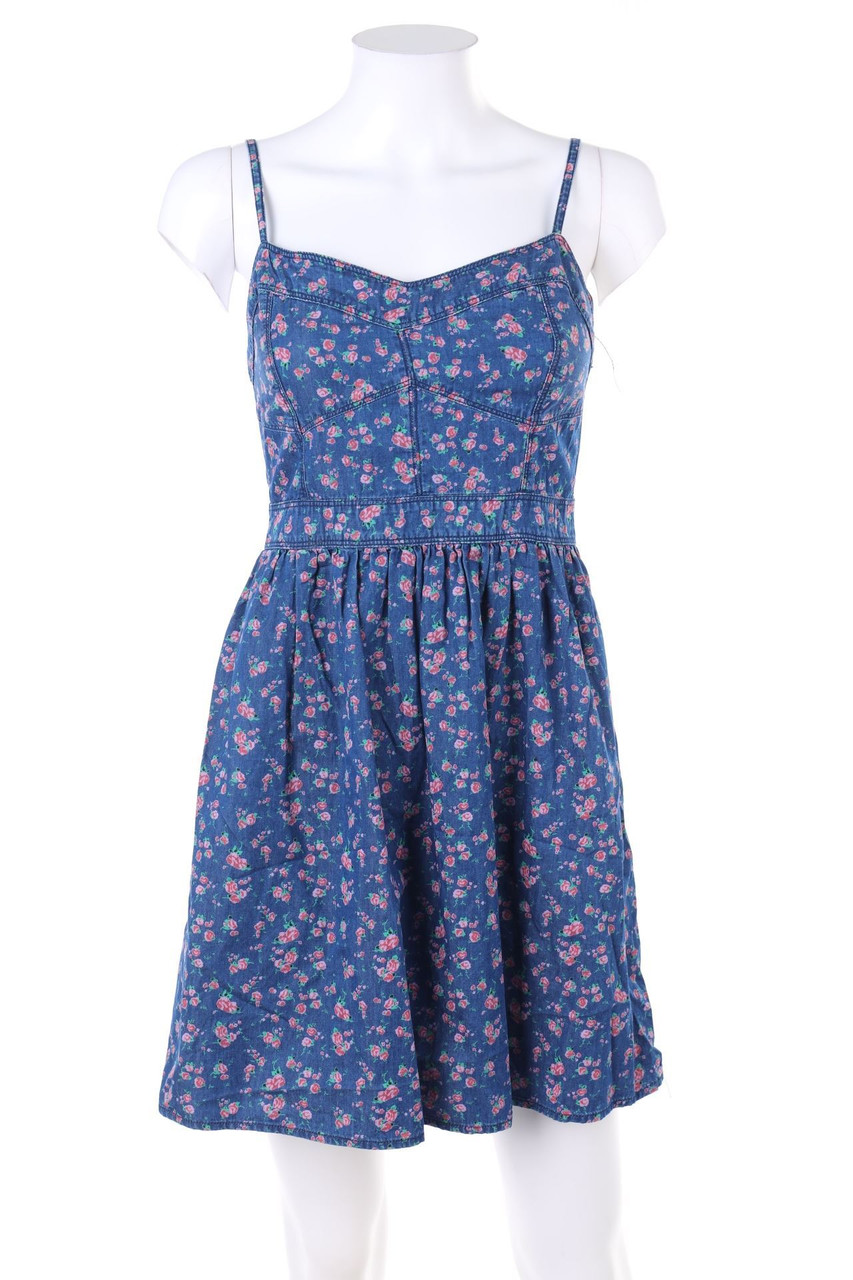 AMISU - Strap-dress with floral print - D 38