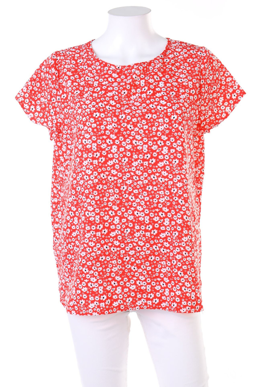 No Label - Shortsleeve Blouse with floral print - M