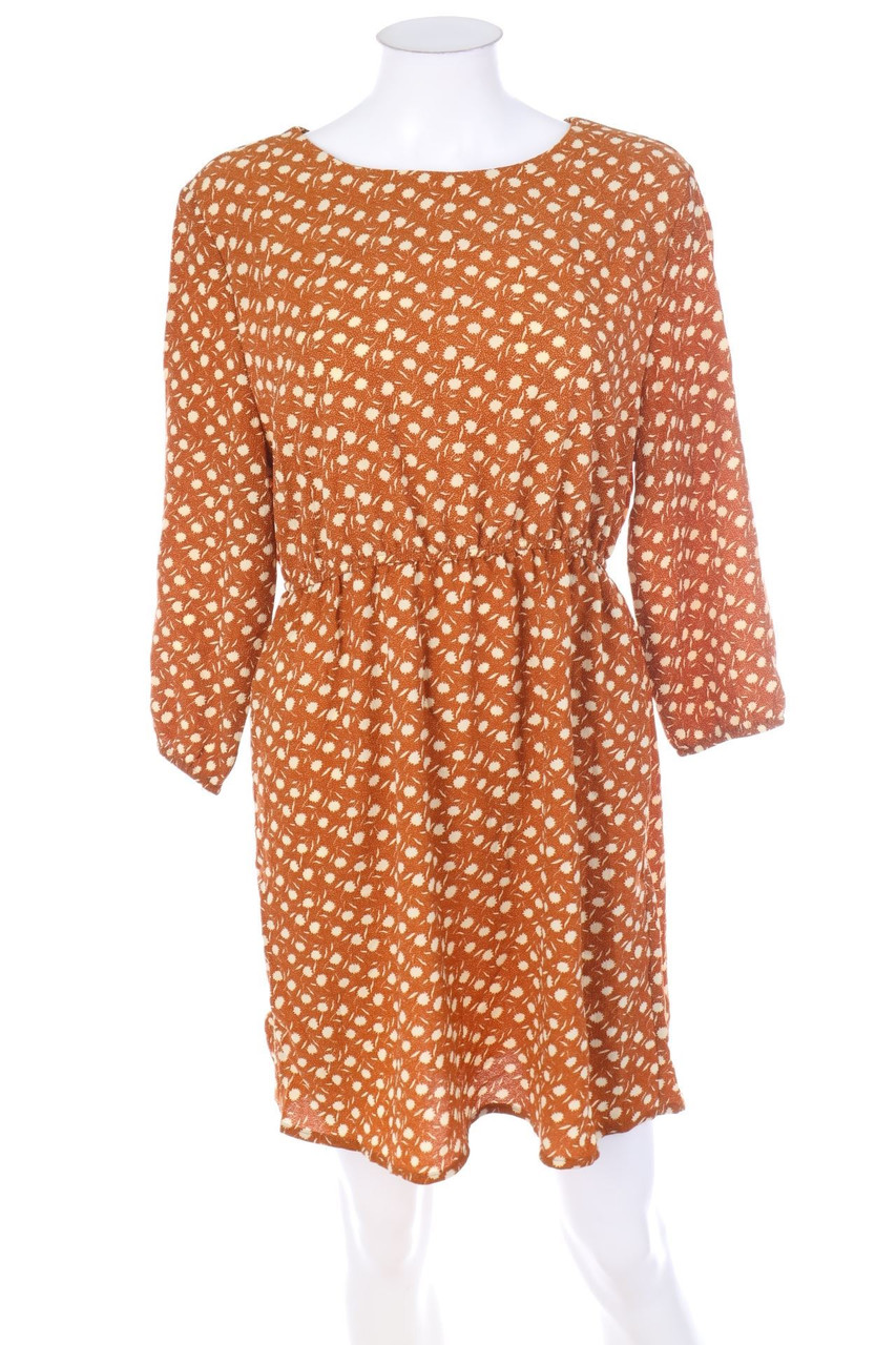 zebra - dress with Flower Print - M