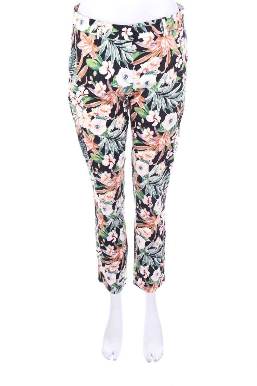 MONTEGO - Hose mit Blumen-Print - D 36