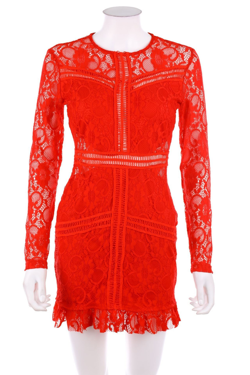 PRETTYLITTLETHING - Cocktailkleid aus Spitze - D 36