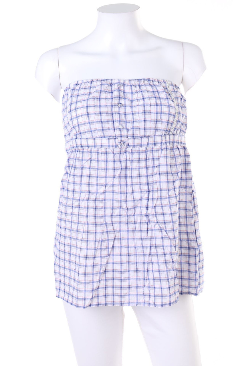 flame - Blusentop mit Tartan-Muster - D 38-40