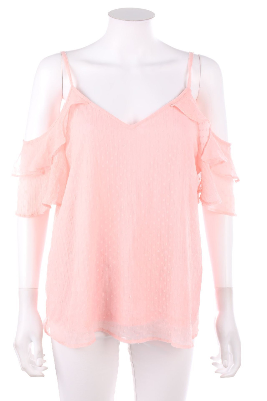 CLOCKHOUSE Elements Collection - Carmen-Bluse mit Volants - D 42 secon