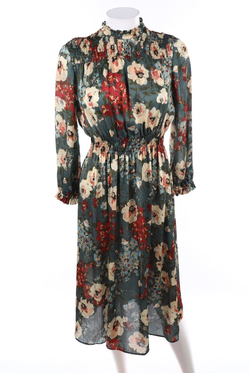 ZARA - Maxi Dress with Flower Print - S
