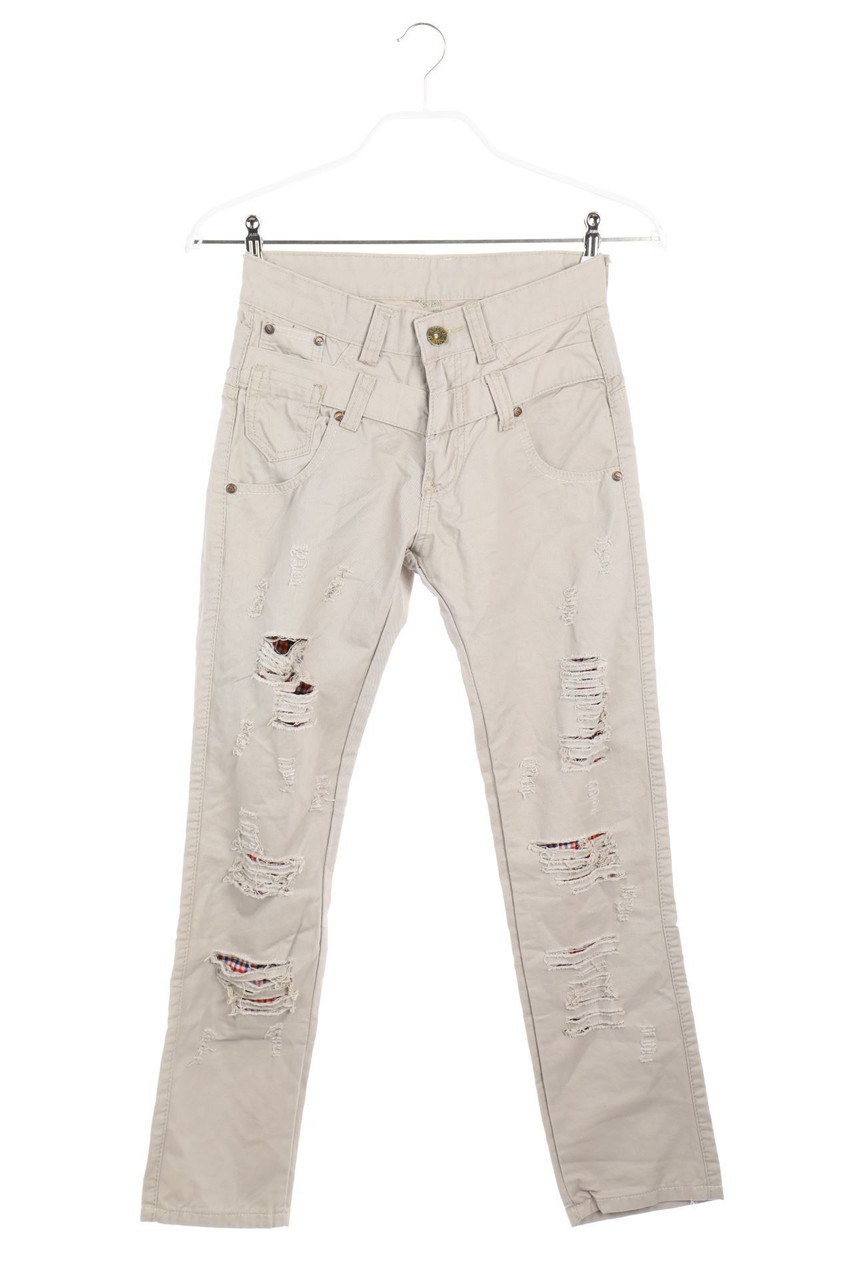 No Label - Destroyed-Slim Jeans, Layer Look - W28