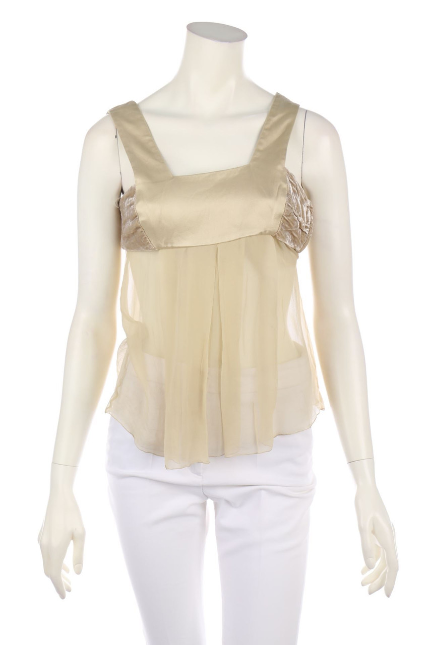 VERSACE - Blusentop aus Seiden-Mischung - XS