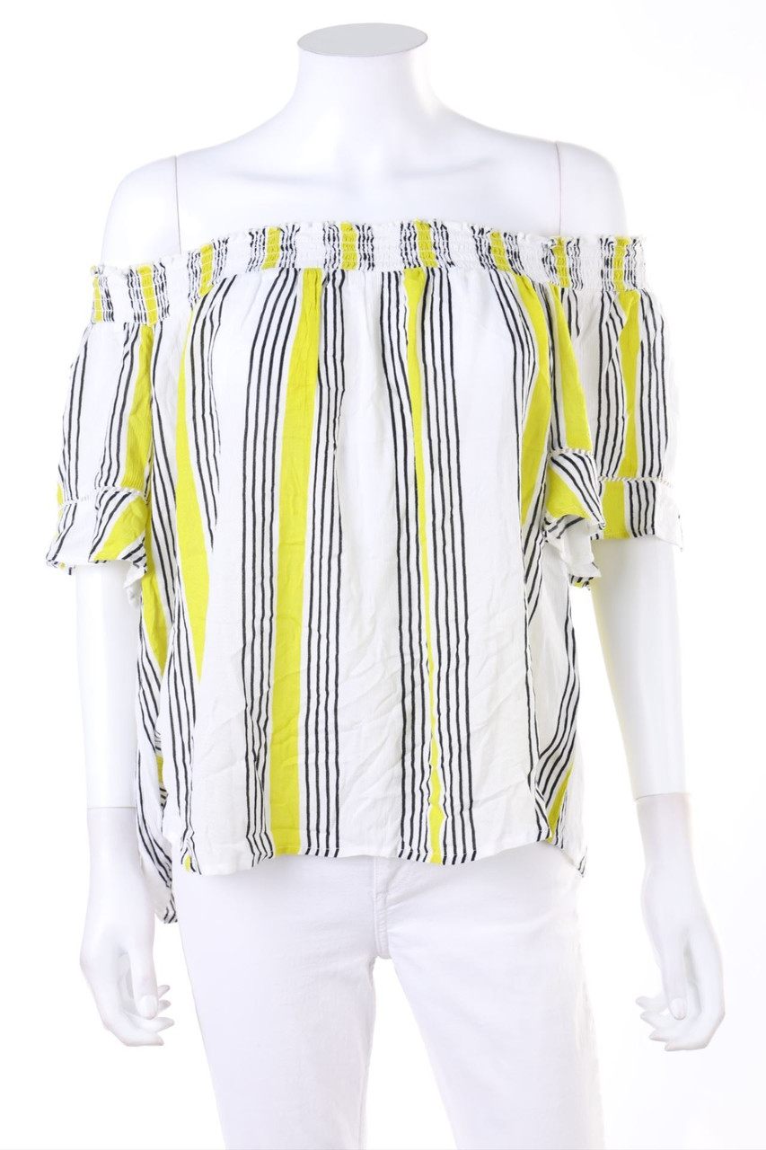 No Label - Blouse with Stripes - S