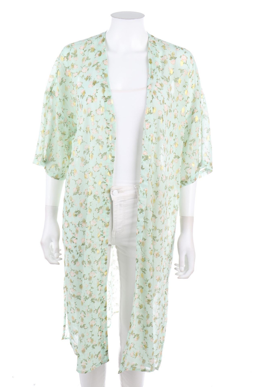 zebra - Kimono with Flower Print - XS