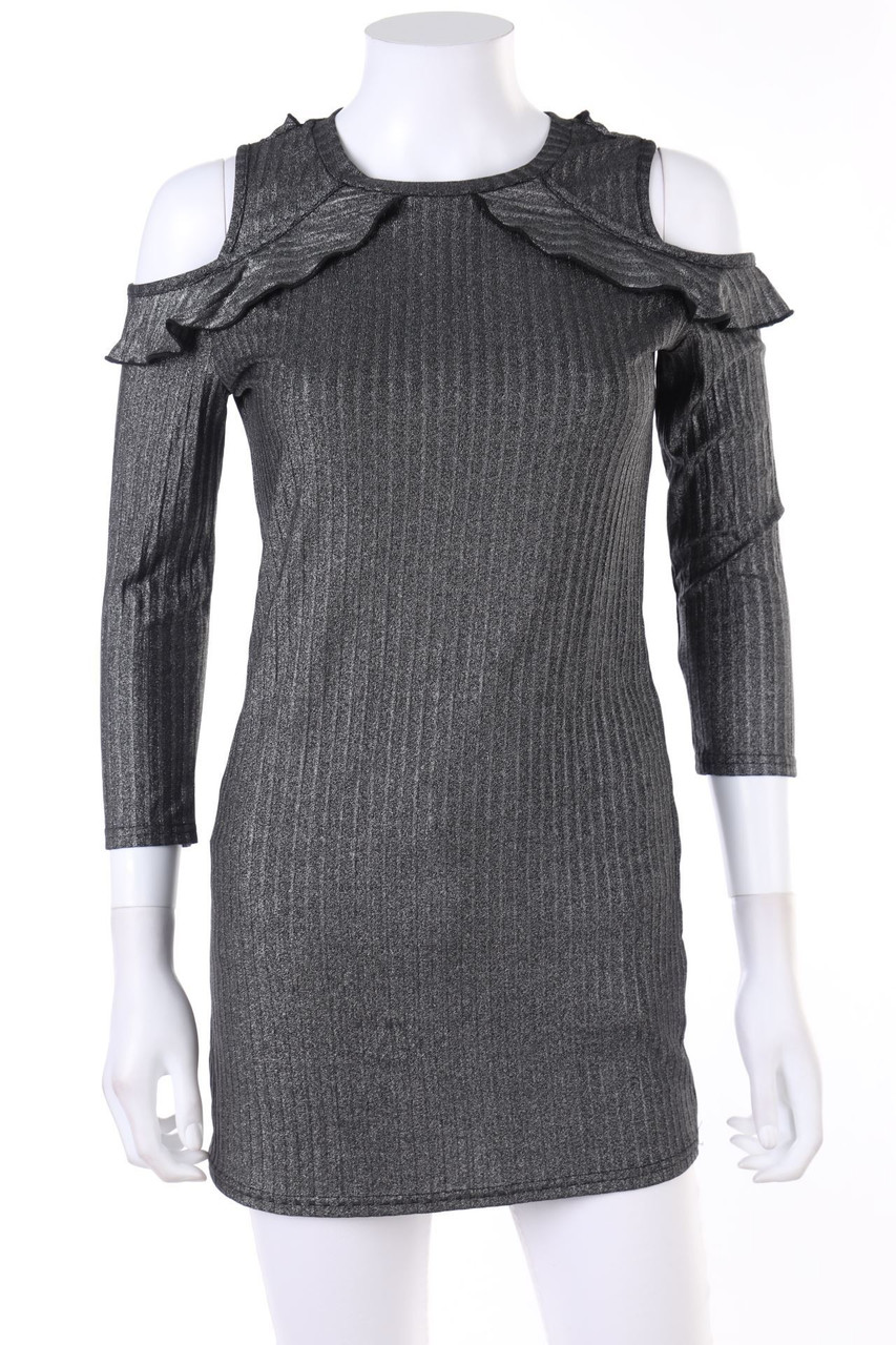 BLIND DATE - Cold-Shoulder-Bluse mit Glitzer - S