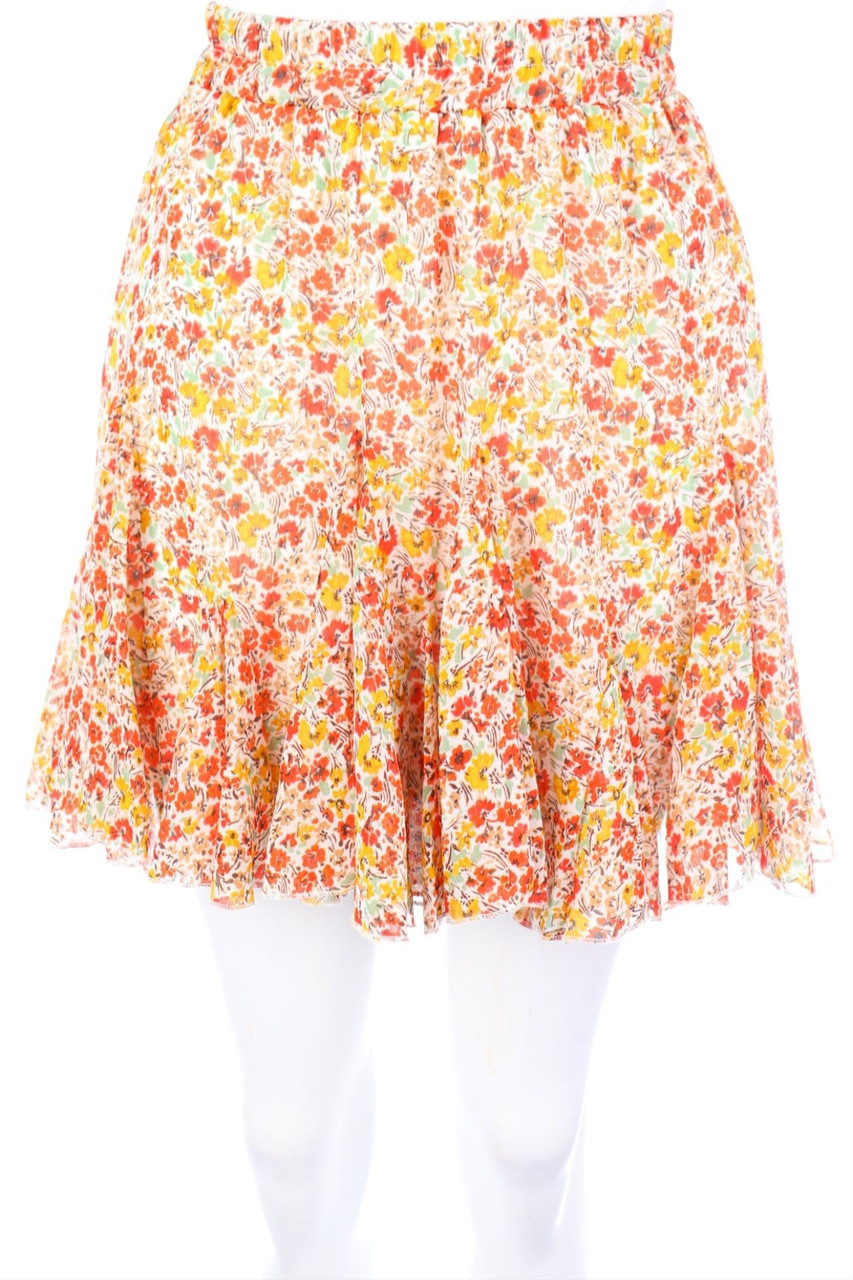 AMISU - Minirock mit Blumen-Print - D 34