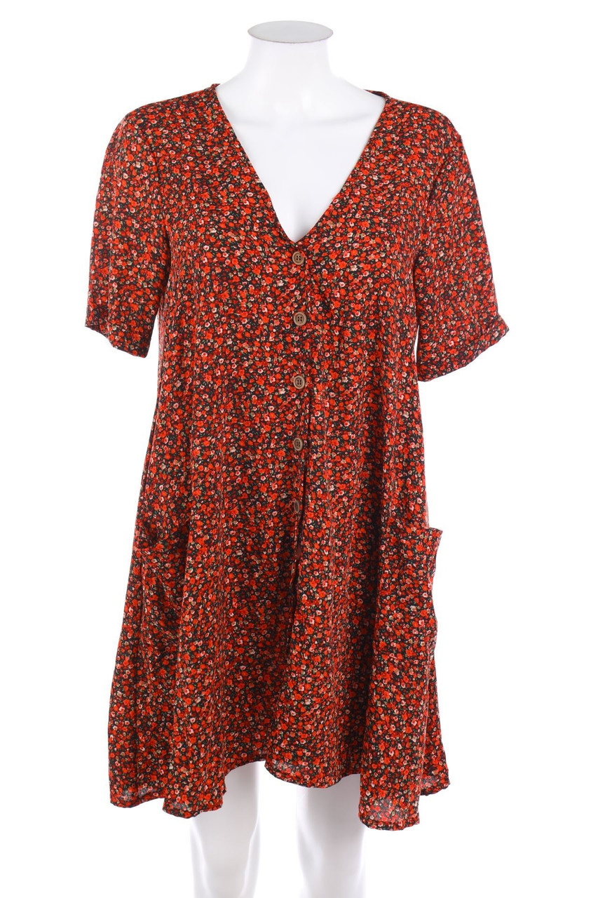 MISSGUIDED - Dress with Flower Print - D 34