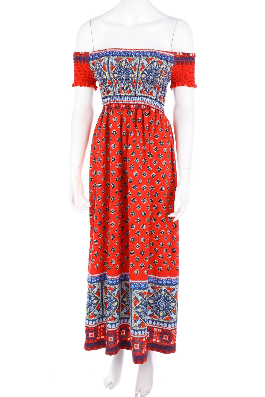 No Label - Carmen-Maxi-Boho Dress - M
