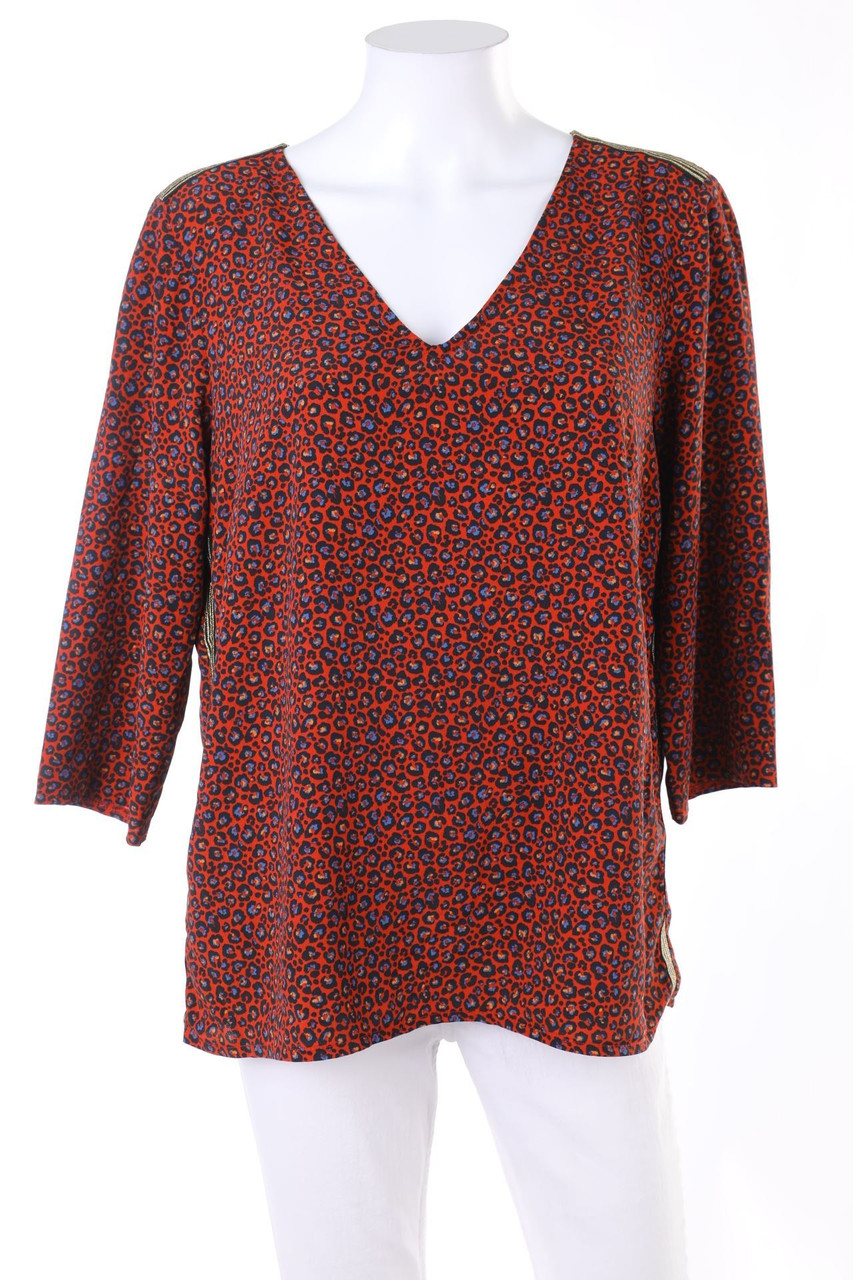 promod - Bluse mit Leo-Print - L