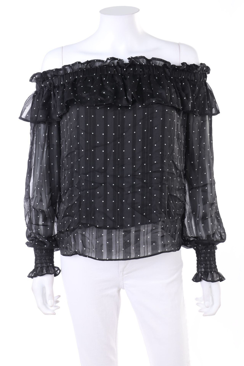 GUESS - Off-the-shoulder blouse with Dots - S