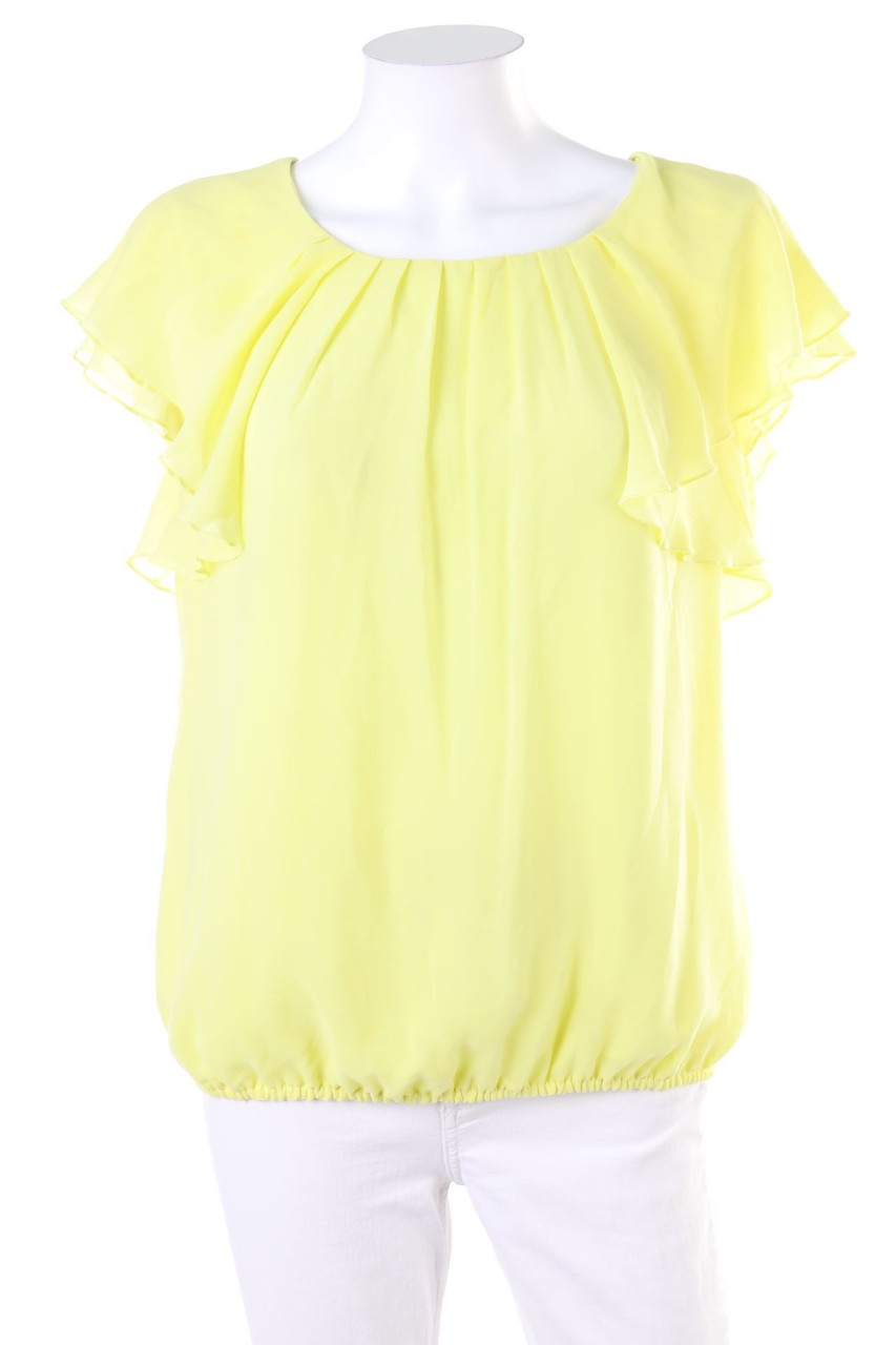 orsay - Kurzarm-Bluse mit Volants - D 42