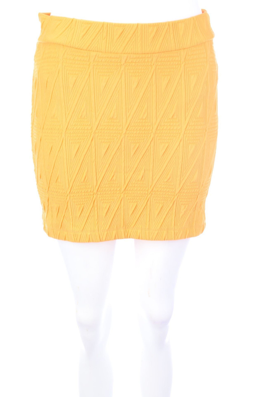 G!na - Minirock aus Jersey mit geometrischem Muster - D 36