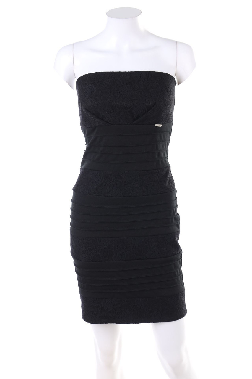 Ohne Label - Kleid mit Spitzen-Einsatz - M