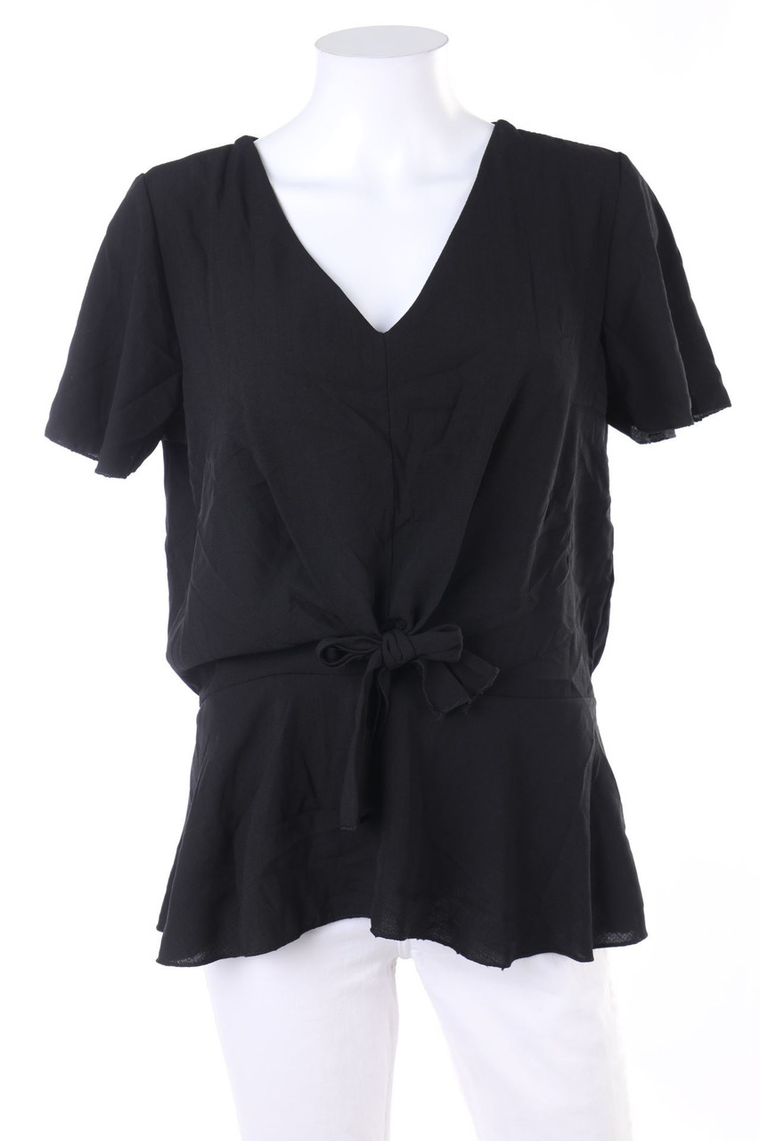 TODAY - Shortsleeve Blouse with Keyhole - M