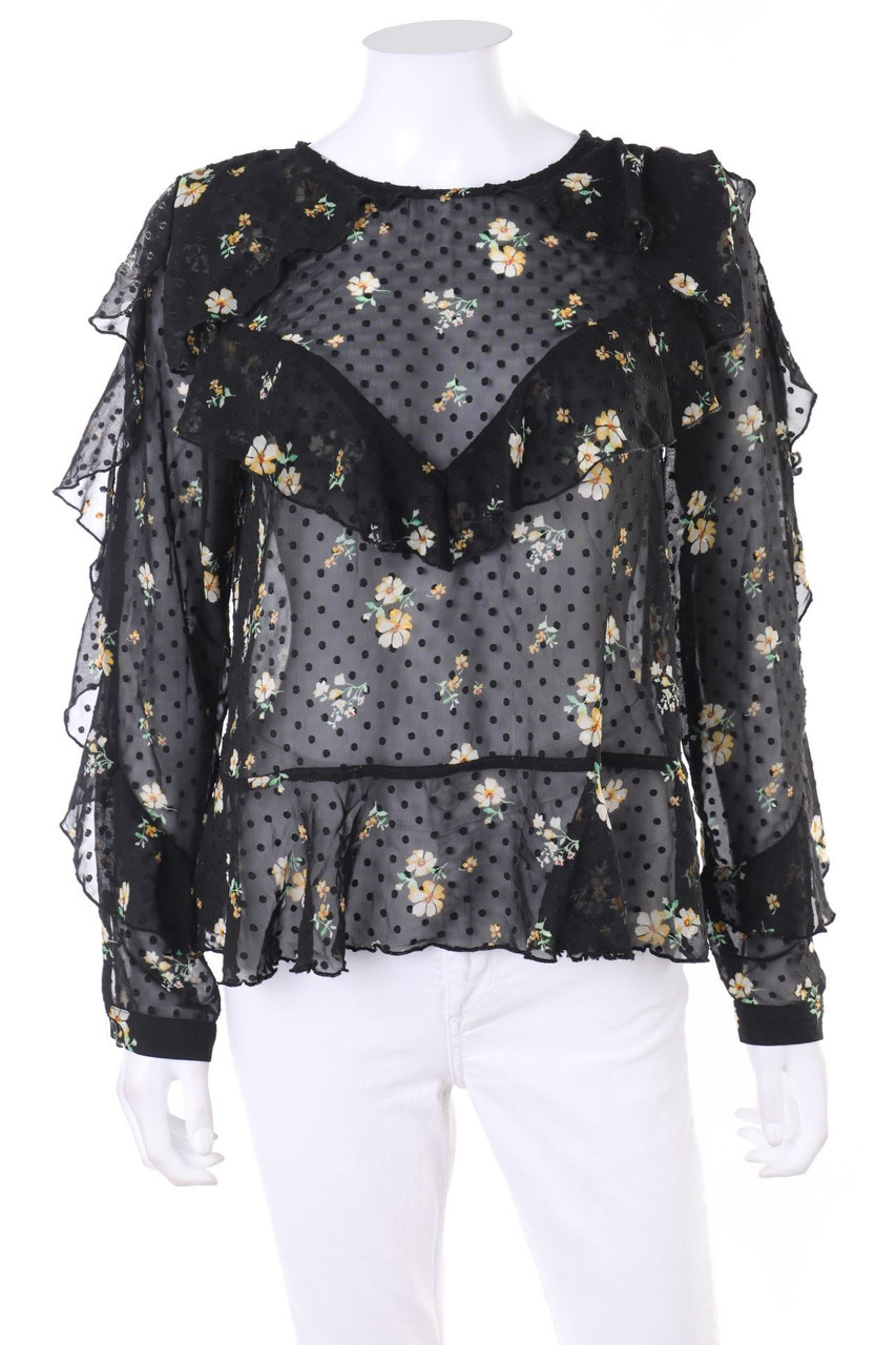 FOREVER 21 - Bluse mit Blumen-Print - M