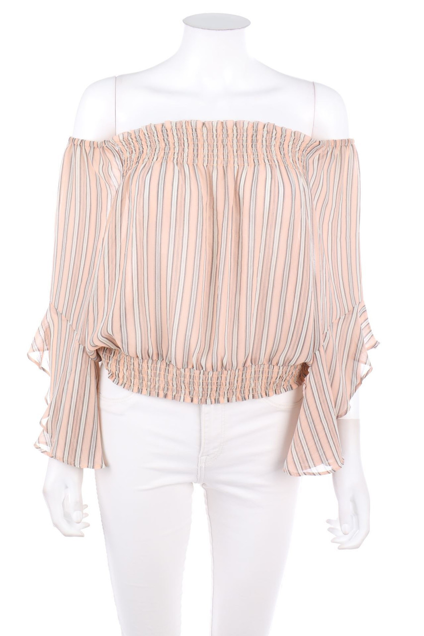 H&M DIVIDED - Carmen-Bluse mit Streifen - D 44