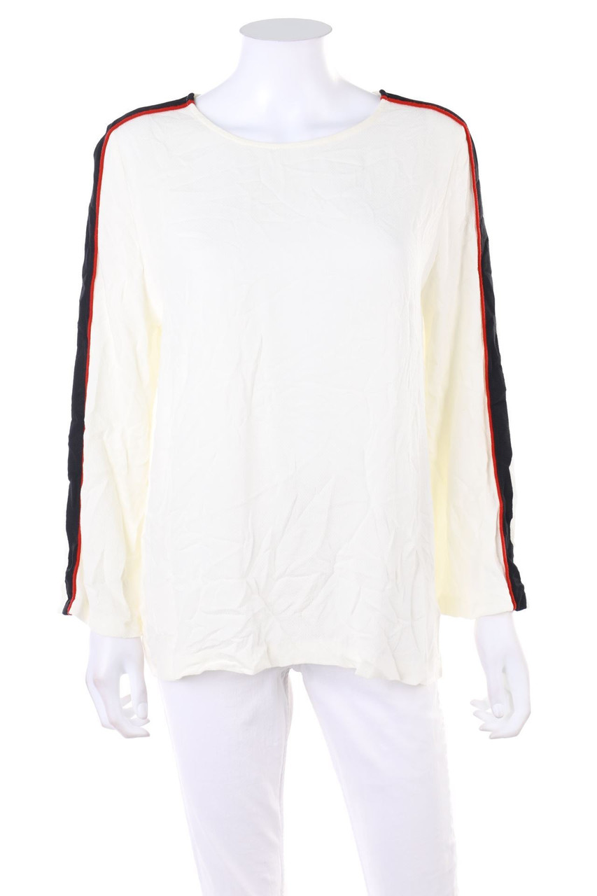 MANGO - Bluse mit Galonstreifen - S