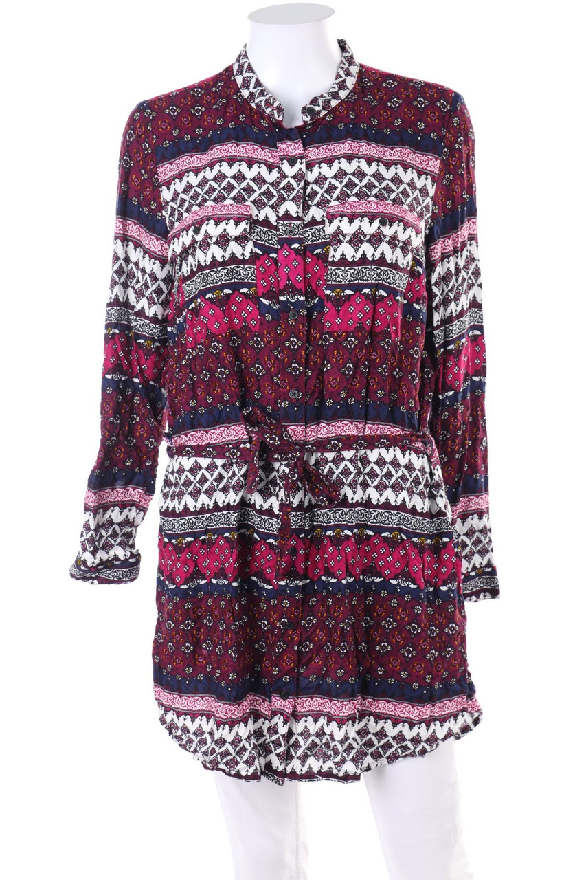 H&M DIVIDED - Long-Bluse mit floralem Muster - D 38