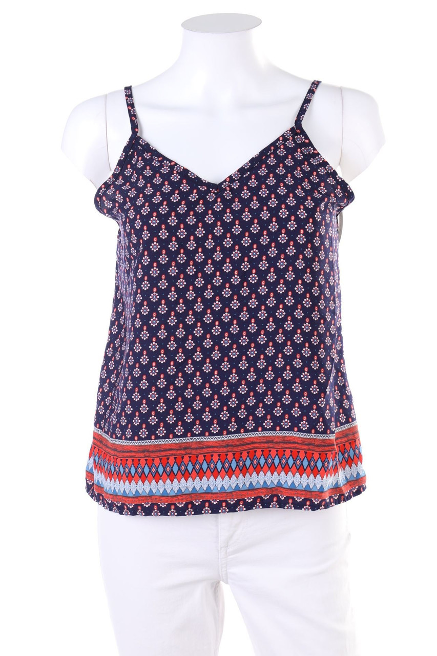 No Label - Shortsleeve Blouse with Pattern - D 34-36