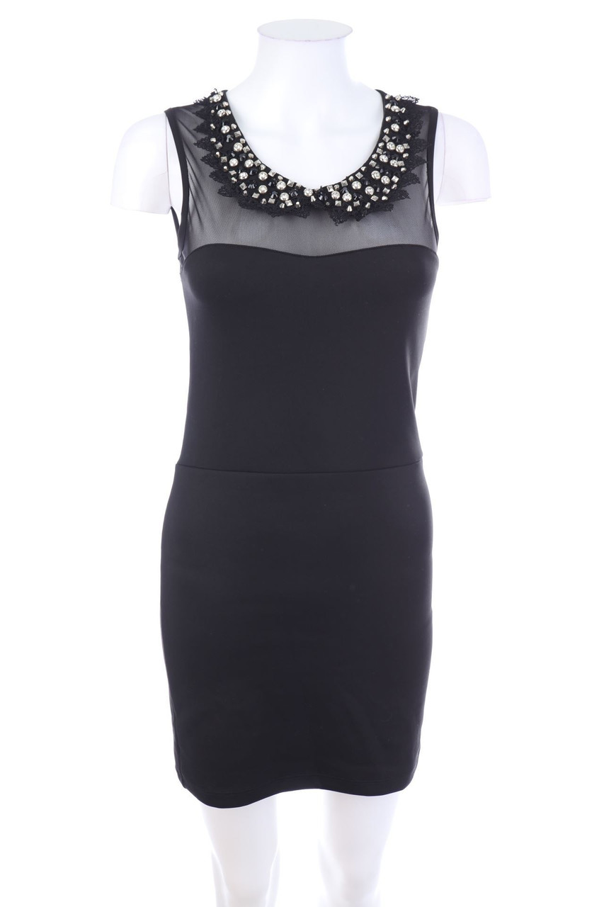 MELROSE - Party-Kleid mit Schmuckstein-Applikation - D 32